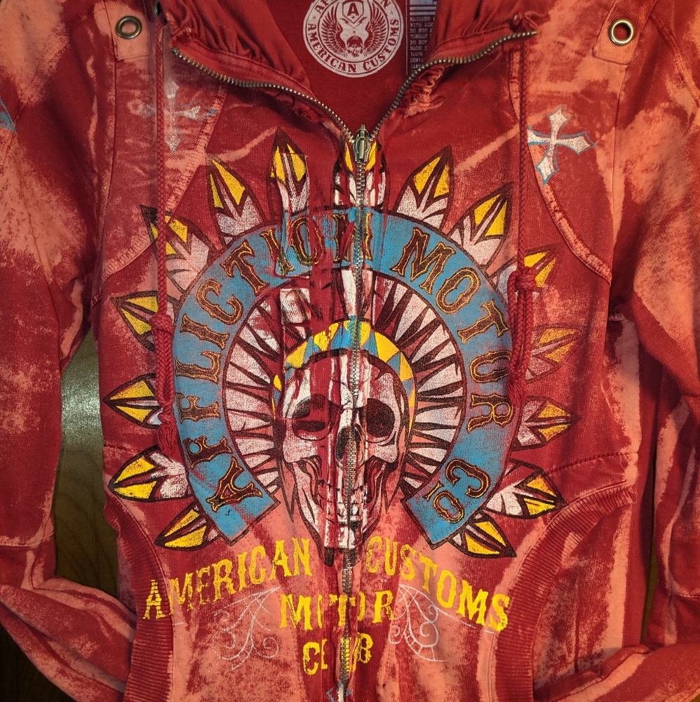Affliction zip up
